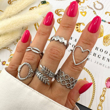 Seashells Ring, Stainless Steel