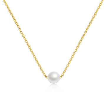 Necklace, 18K Gold Plated Steel