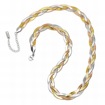 Necklace, 18K Gold Plated Steel