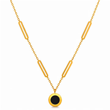 Necklace, 18K Gold Plated Steel