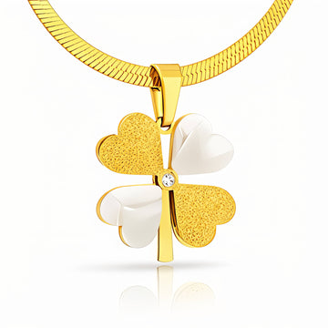 Necklace, 18K Gold Plated Steel