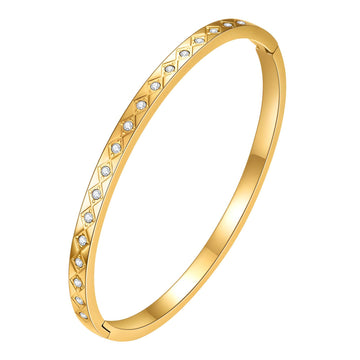 18K Gold Plated Stainless Steel Bracelet|Waterproof & Tarnish-Free Jewelry