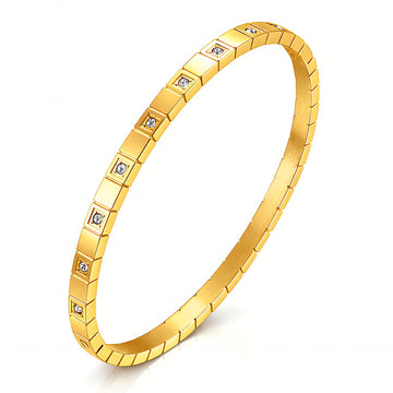 18K Gold Plated Stainless Steel Bracelet|Waterproof & Tarnish-Free Jewelry