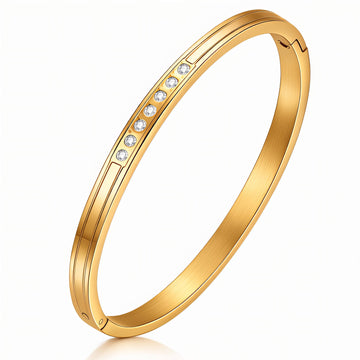18K Gold Plated Stainless Steel Bracelet|Waterproof & Tarnish-Free Jewelry