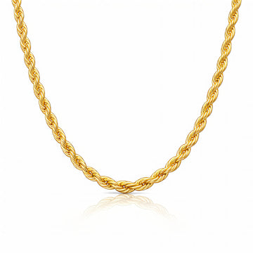 Necklace, 18K Gold Plated Steel