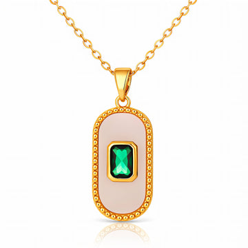 Necklace, 18K Gold Plated Steel