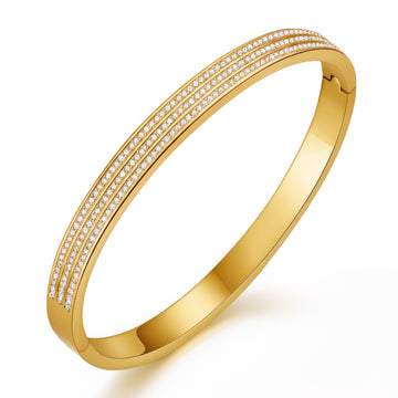 18K Gold Plated Stainless Steel Bracelet|Waterproof & Tarnish-Free Jewelry