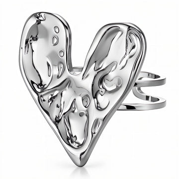Heart Ring, Stainless Steel
