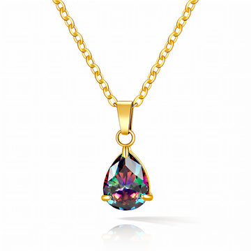 Necklace, 18K Gold Plated Steel