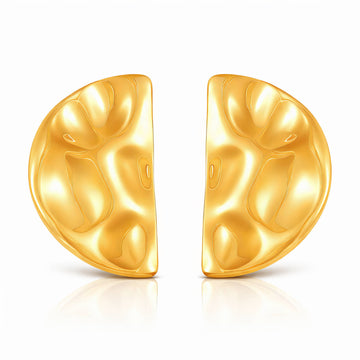 Earrings, 18K Gold Plated Steel