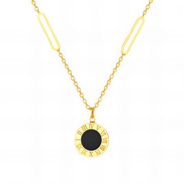 Necklace, 18K Gold Plated Steel