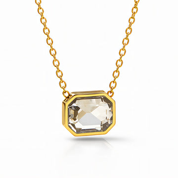 Necklace, 18K Gold Plated Steel